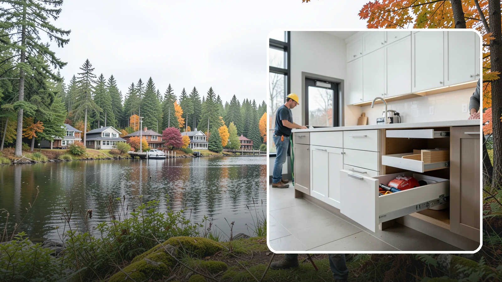 Soft-Close Drawer Upgrade in La Conner, Skagit County, WA - Replacing standard drawer glides with soft-close slides for smooth, silent, full-extension drawer operation.