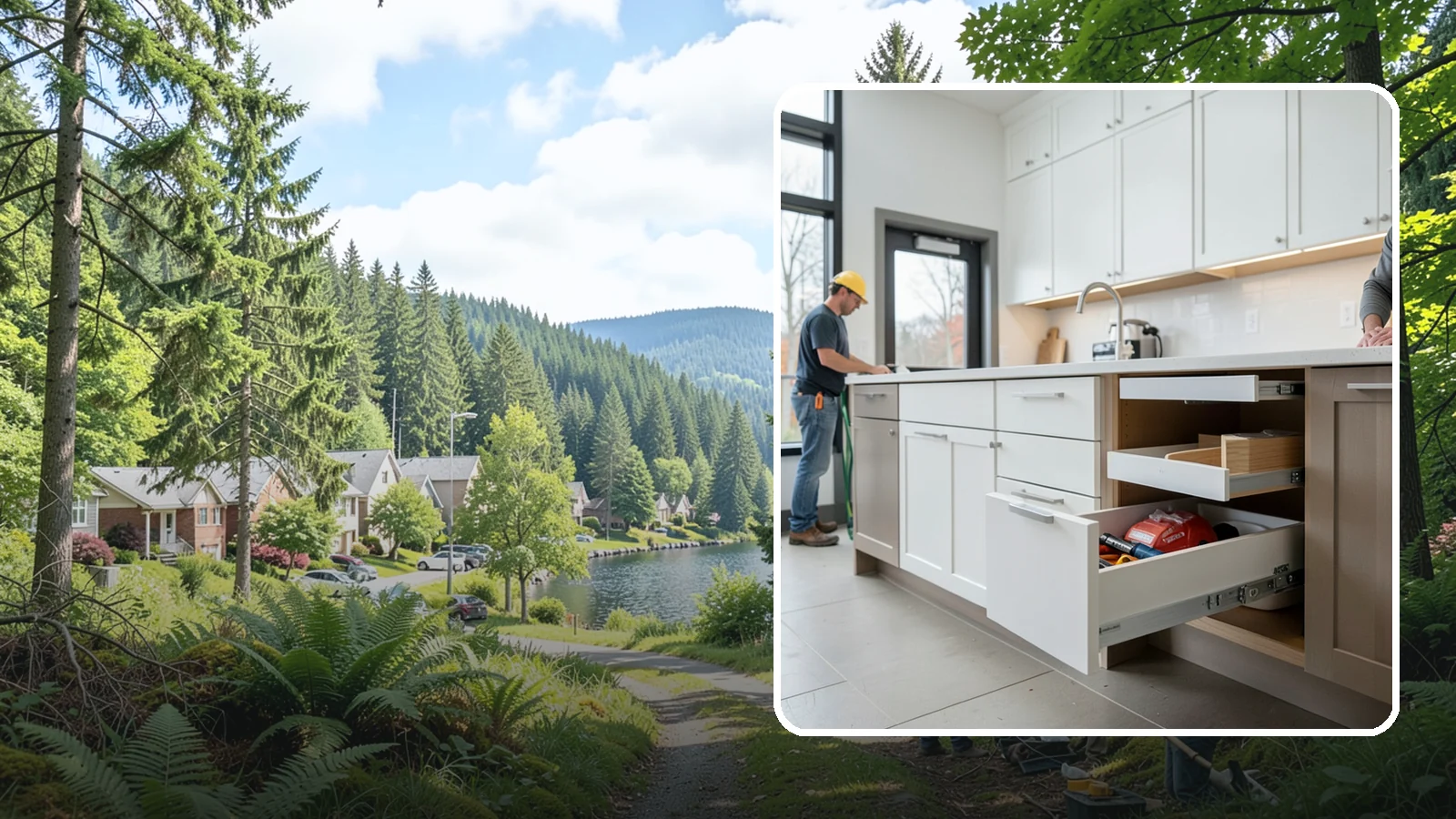 Soft-Close Drawer Upgrade in Lake Forest Park, King County, WA - Replacing standard drawer glides with soft-close slides for smooth, silent, full-extension drawer operation.
