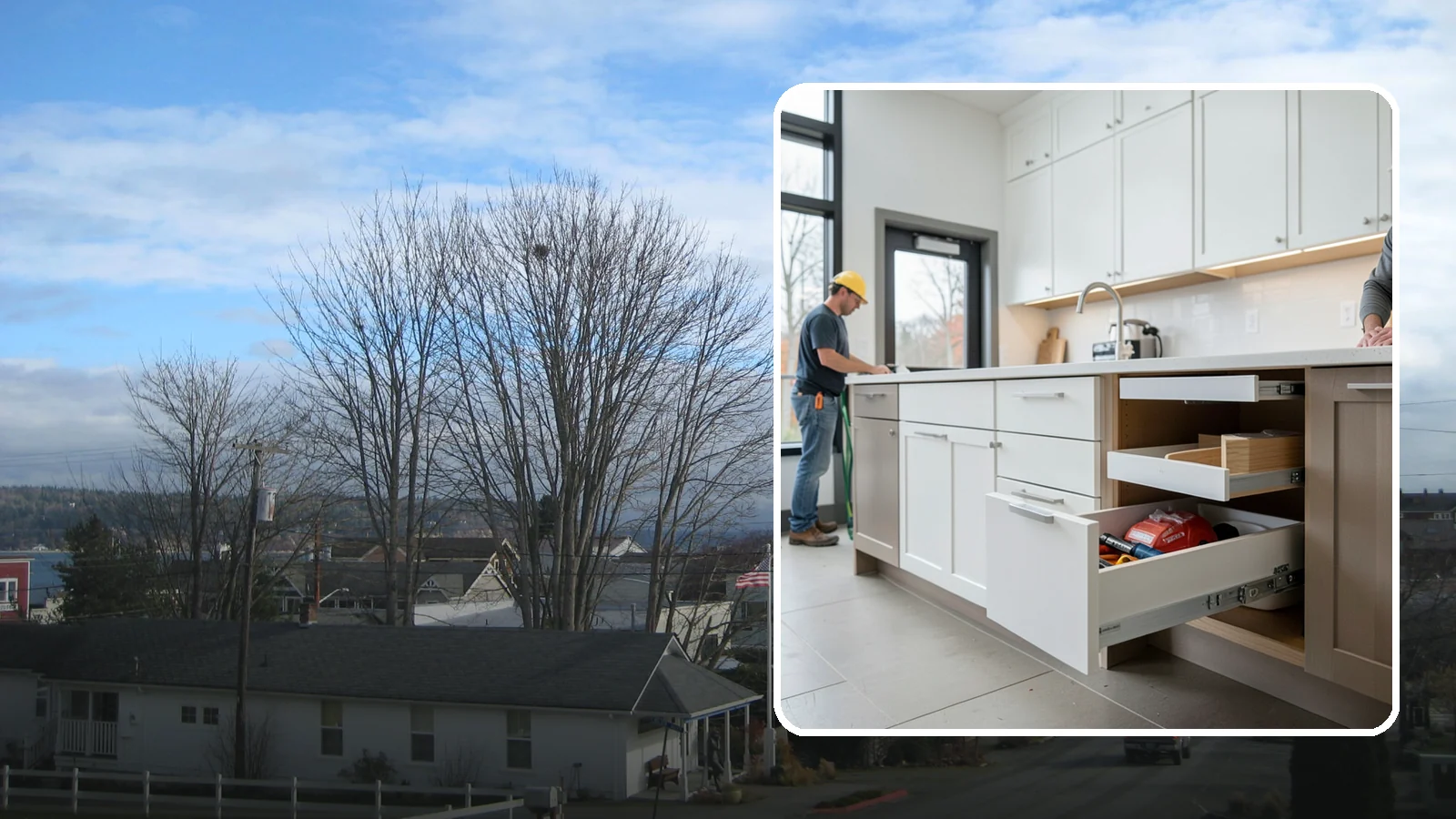 Soft-Close Drawer Upgrade in Langley, Island County, WA - Replacing standard drawer glides with soft-close slides for smooth, silent, full-extension drawer operation.