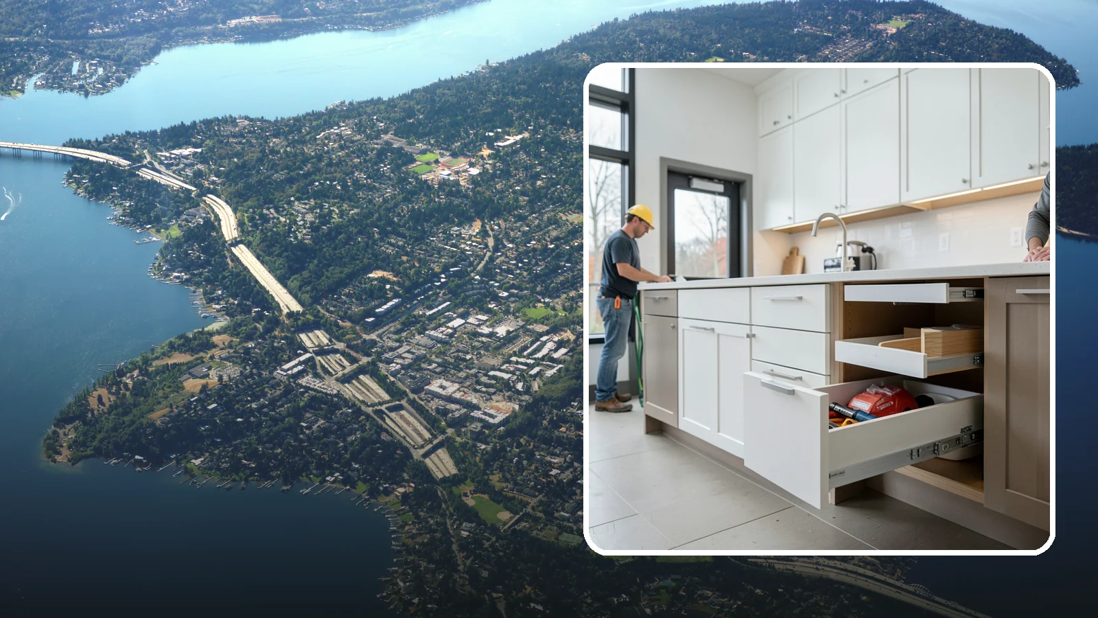 Soft-Close Drawer Upgrade in Mercer Island, King County, WA - Replacing standard drawer glides with soft-close slides for smooth, silent, full-extension drawer operation.