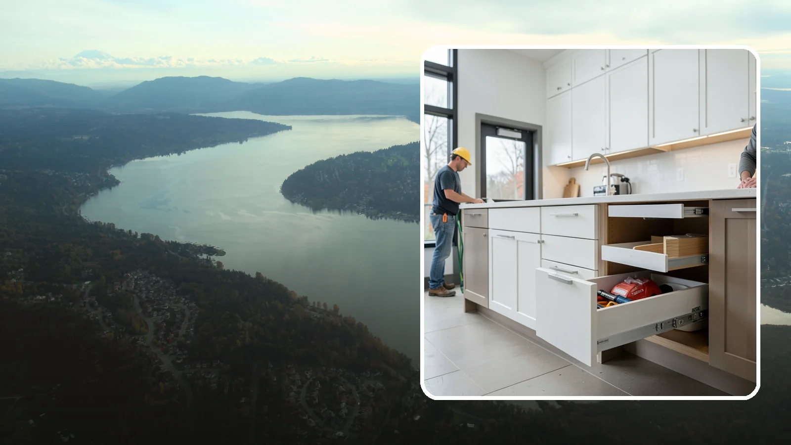 Soft-Close Drawer Upgrade in Sammamish, King County, WA - Replacing standard drawer glides with soft-close slides for smooth, silent, full-extension drawer operation.