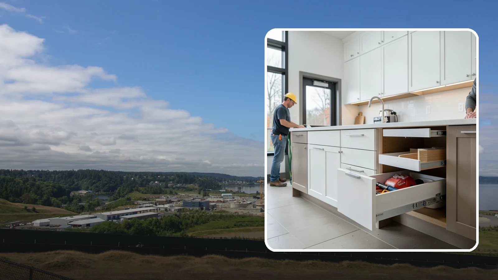 Soft-Close Drawer Upgrade in University Place, Pierce County, WA - Replacing standard drawer glides with soft-close slides for smooth, silent, full-extension drawer operation.