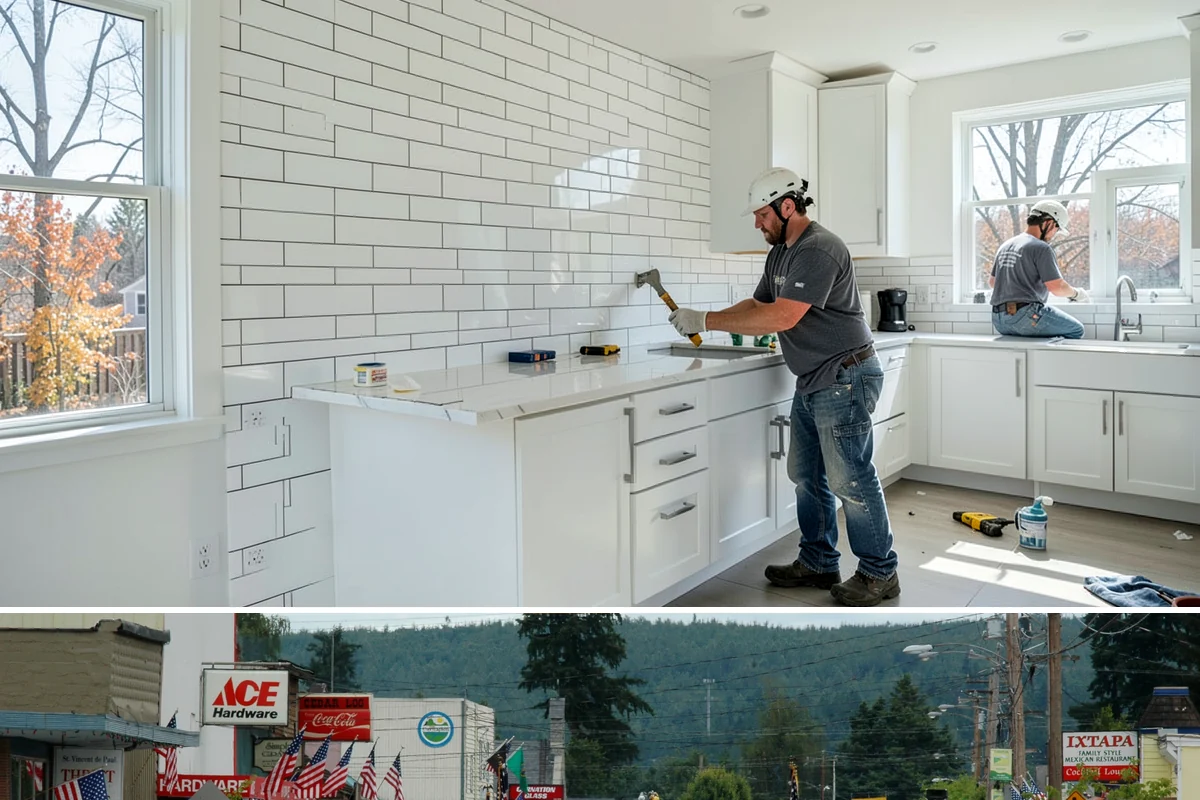 Soft-Close Hinge Installation in Carnation, King County, WA - This small upgrade can be scheduled any time of year with essentially no seasonal constraints.