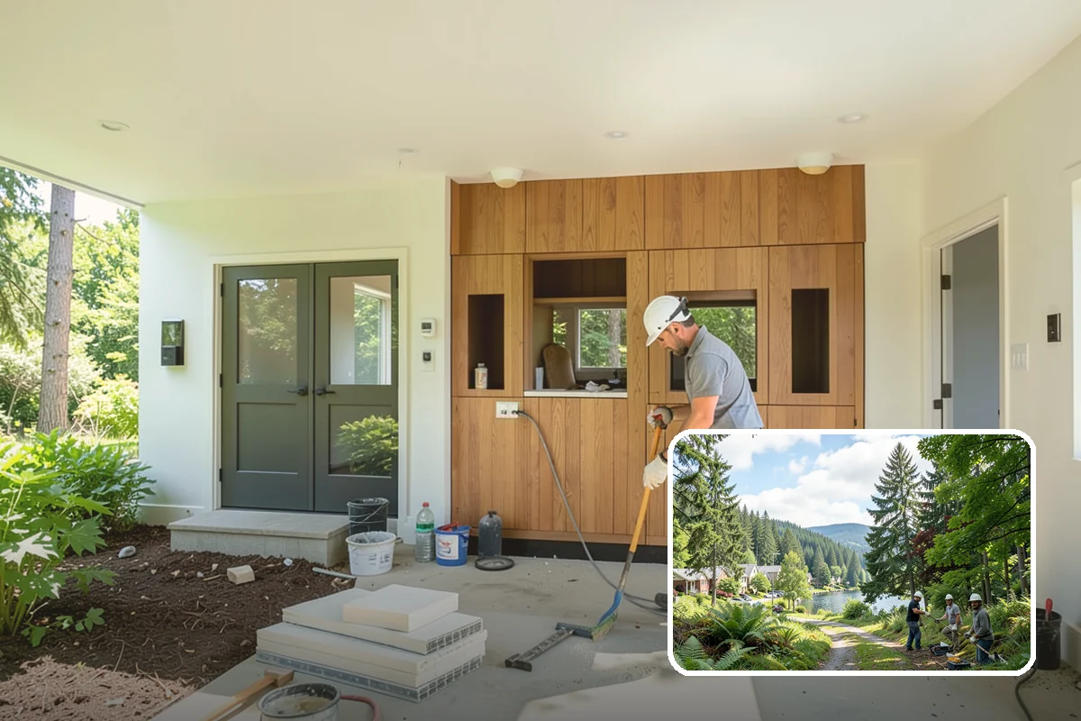 Soft-Close Hinge Installation in Lake Forest Park, King County, WA - Quiet, gentle door closing on every cabinet