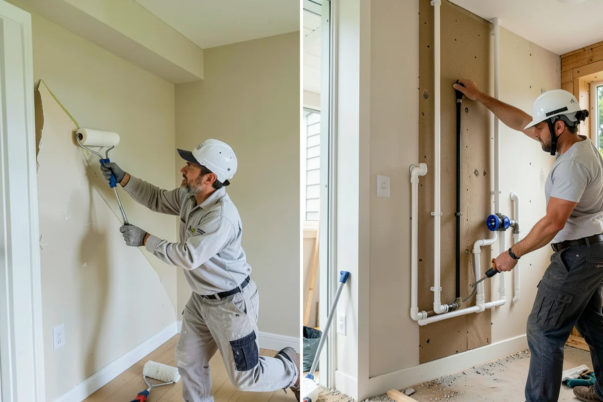 Soft-Close Hinge Installation in Lake Forest Park, King County, WA - Inspect current doors and hinge configuration