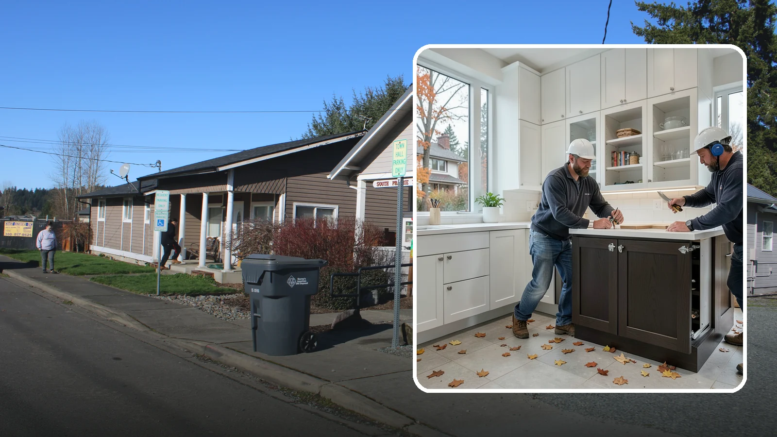 Soft-Close Hinge Installation in South Prairie, Pierce County, WA - Upgrading your existing cabinet doors with soft-close hinges that eliminate slamming and gentle everyday wear.