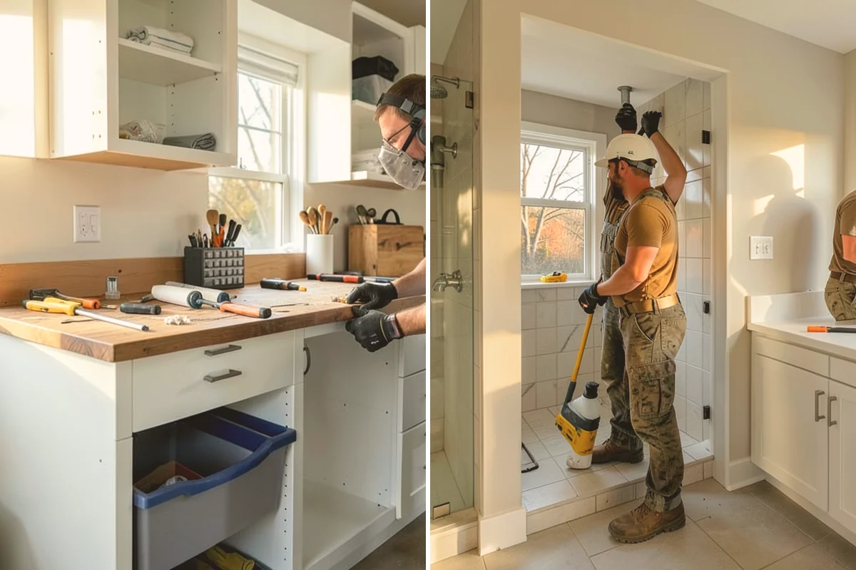 Soft-Close Hinge Installation in Stanwood, Snohomish County, WA - Inspect current doors and hinge configuration