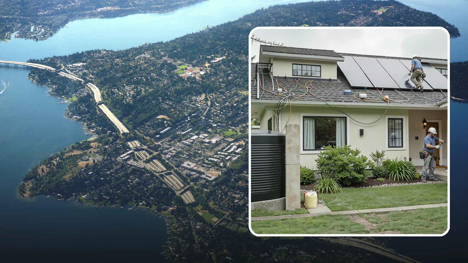 Solar Panel Installation in Mercer Island, King County, WA - Solar panel installation engineered for Western Washington roofs and our variable sunlight.