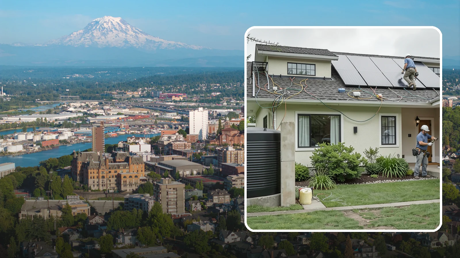 Solar Panel Installation in Tacoma, Pierce County, WA - Solar panel installation engineered for Western Washington roofs and our variable sunlight.