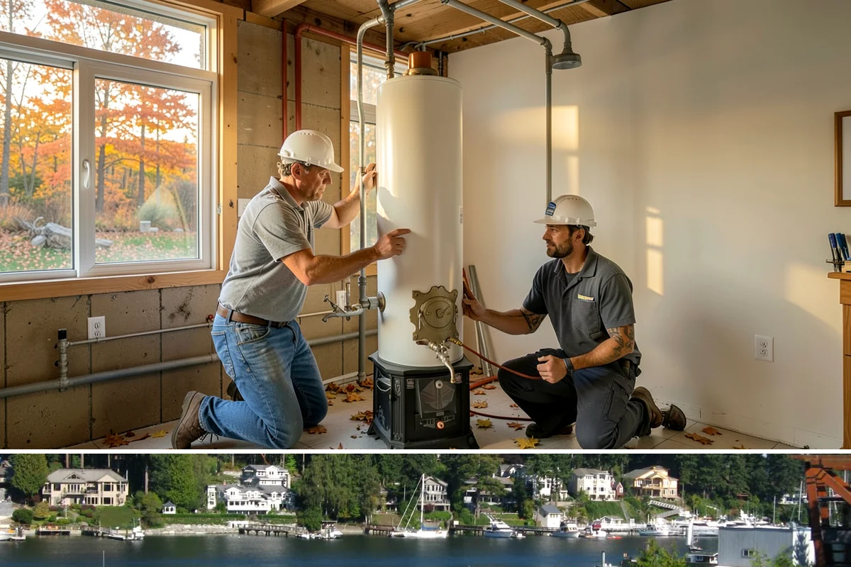 Solar Tube Installation in Gig Harbor, Pierce County, WA - Installation is best done in dry weather so the rooftop dome is flashed and sealed without rain intrusion.