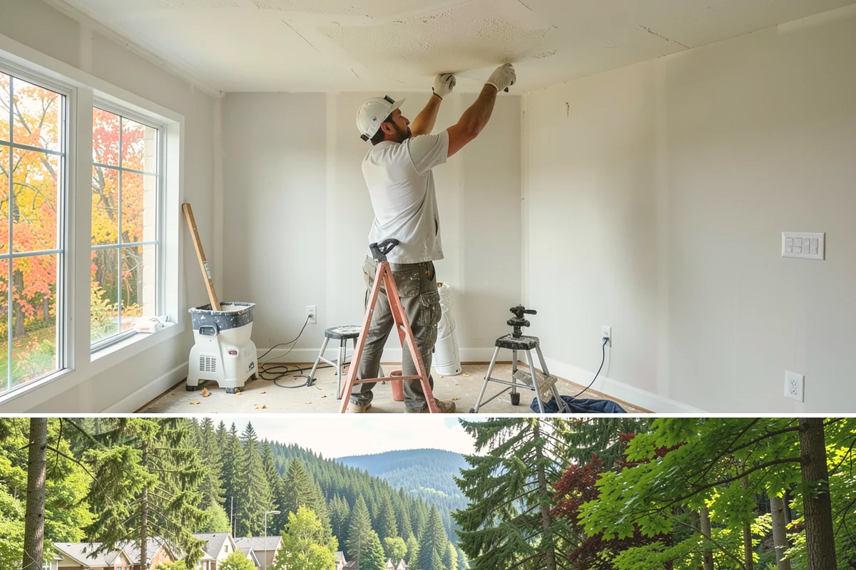 Solar Tube Installation in Lake Forest Park, King County, WA - Installation is best done in dry weather so the rooftop dome is flashed and sealed without rain intrusion.