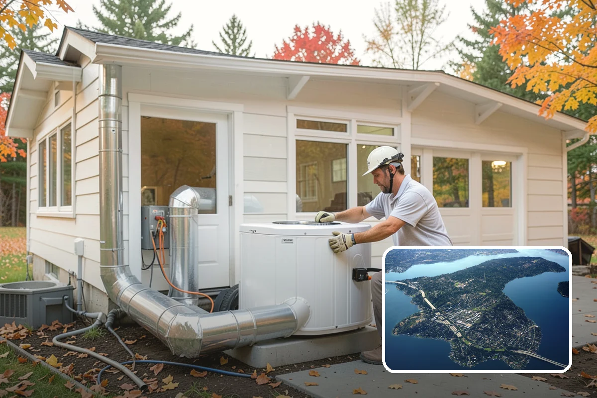 Solar Tube Installation in Mercer Island, King County, WA - Brings daylight to windowless spaces