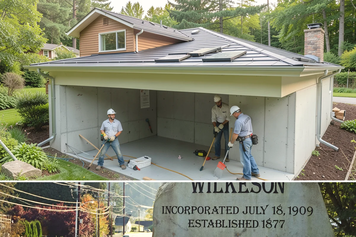 Solar Tube Installation in Wilkeson, Pierce County, WA - Installation is best done in dry weather so the rooftop dome is flashed and sealed without rain intrusion.