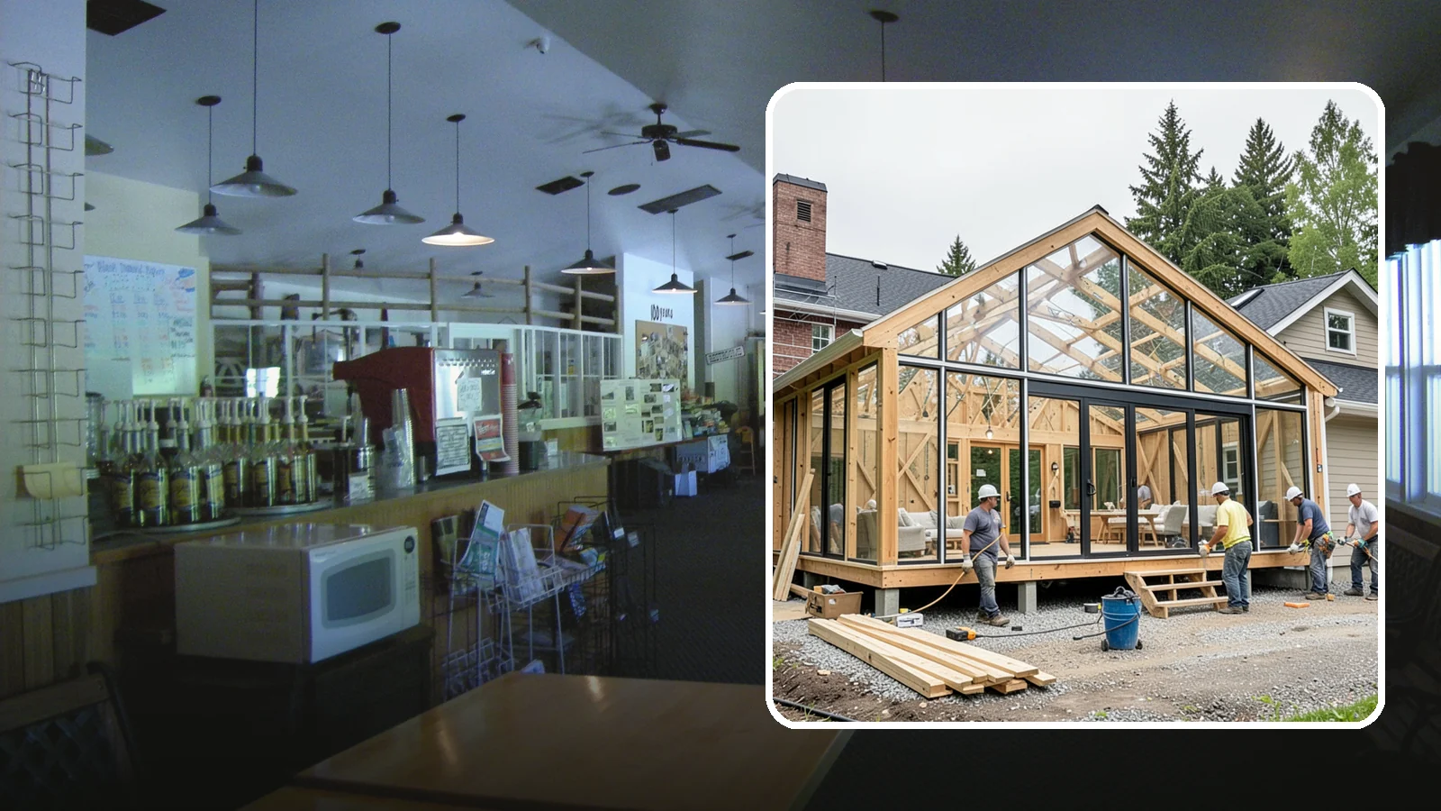 Solarium Construction in Black Diamond, King County, WA - A glass-roofed, glass-walled room built to capture maximum sunlight and warmth.
