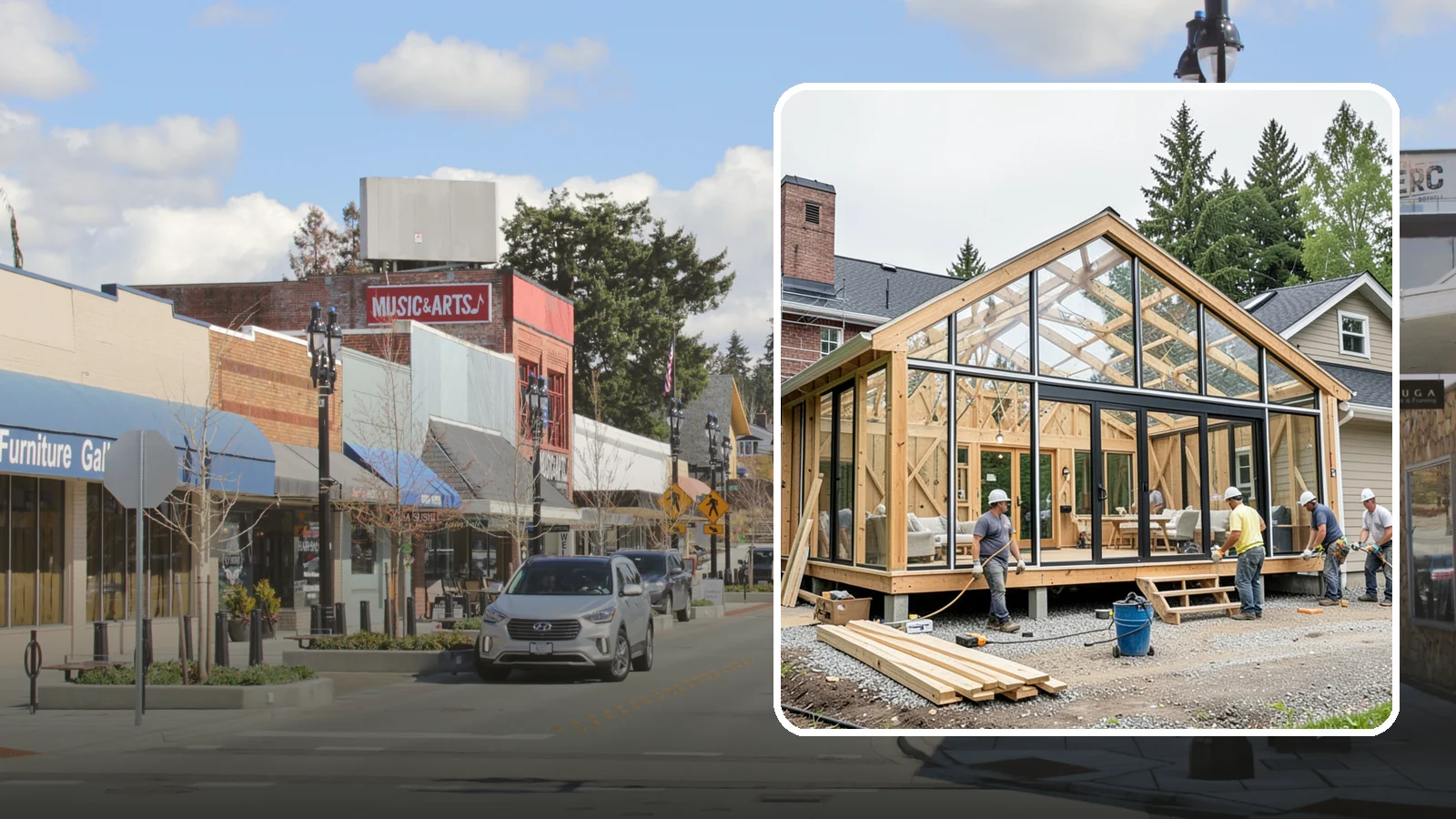 Solarium Construction in Bothell, King County, WA - A glass-roofed, glass-walled room built to capture maximum sunlight and warmth.