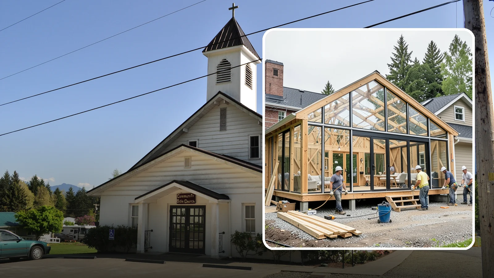 Solarium Construction in Concrete, Skagit County, WA - A glass-roofed, glass-walled room built to capture maximum sunlight and warmth.
