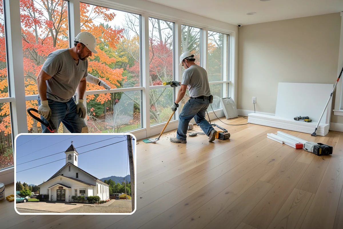 Solarium Construction in Concrete, Skagit County, WA - Maximum daylight from glazed walls and roof