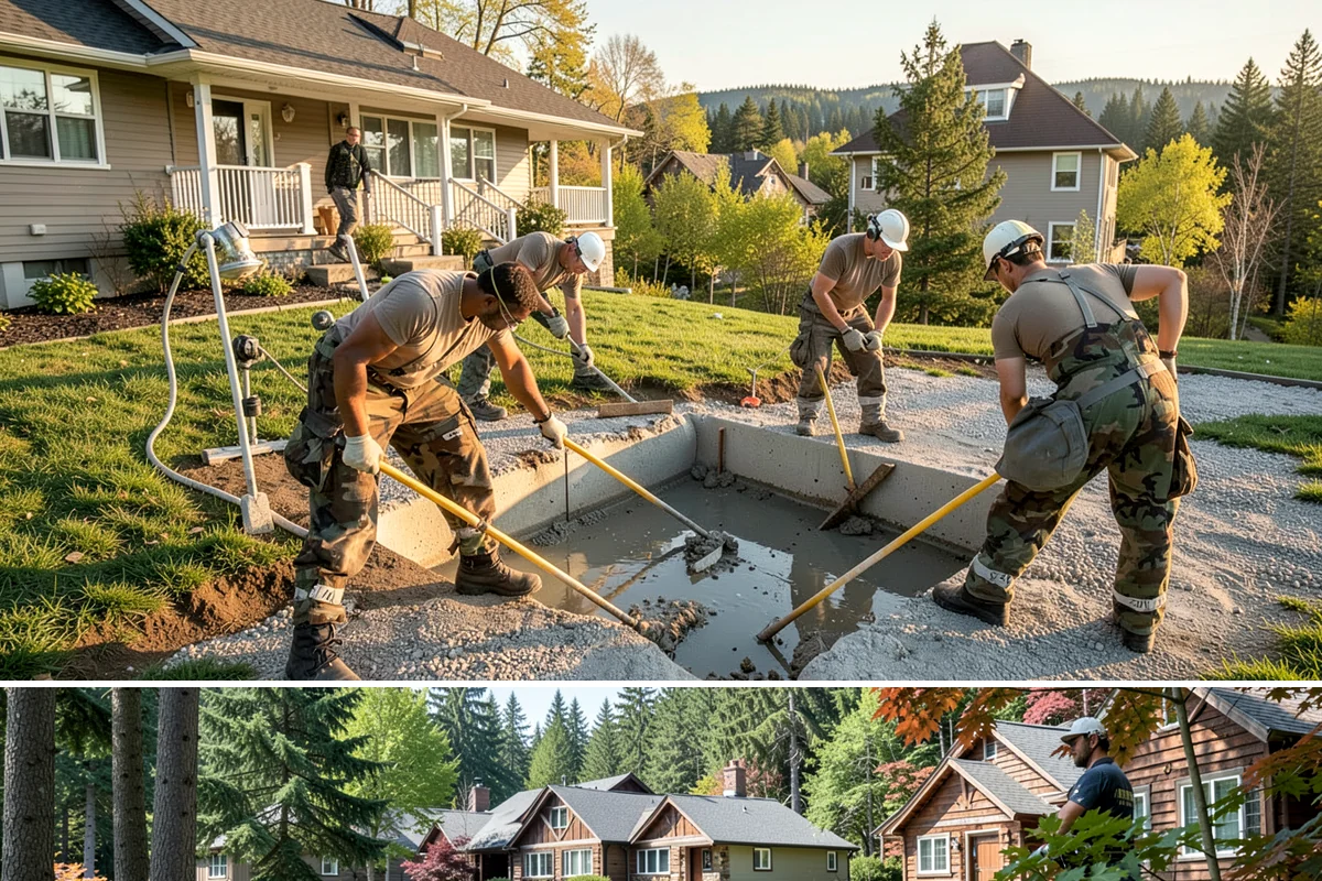 Solarium Construction in Edgewood, Pierce County, WA - Glass-roof installation is scheduled for dry weather to guarantee watertight seals before the rains return.