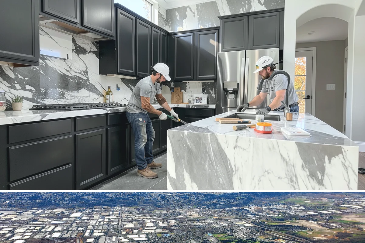 Solarium Construction in Kent, King County, WA - Glass-roof installation is scheduled for dry weather to guarantee watertight seals before the rains return.