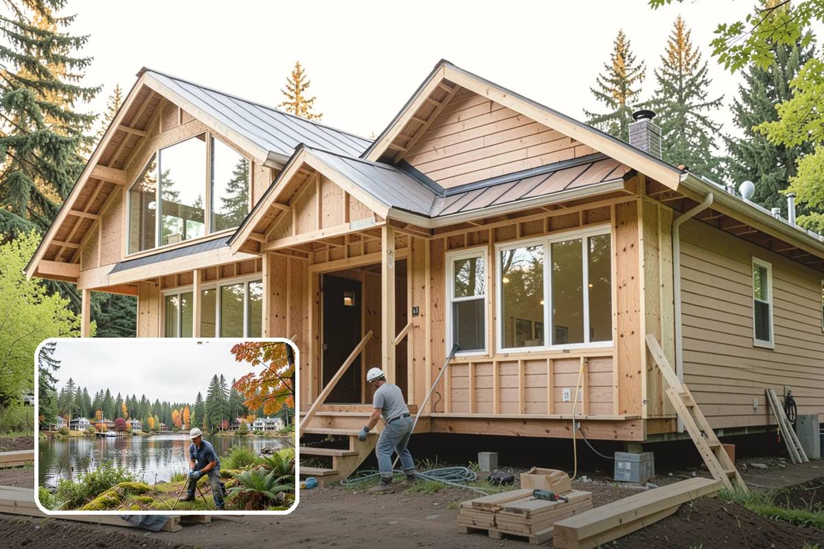 Solarium Construction in La Conner, Skagit County, WA - Maximum daylight from glazed walls and roof
