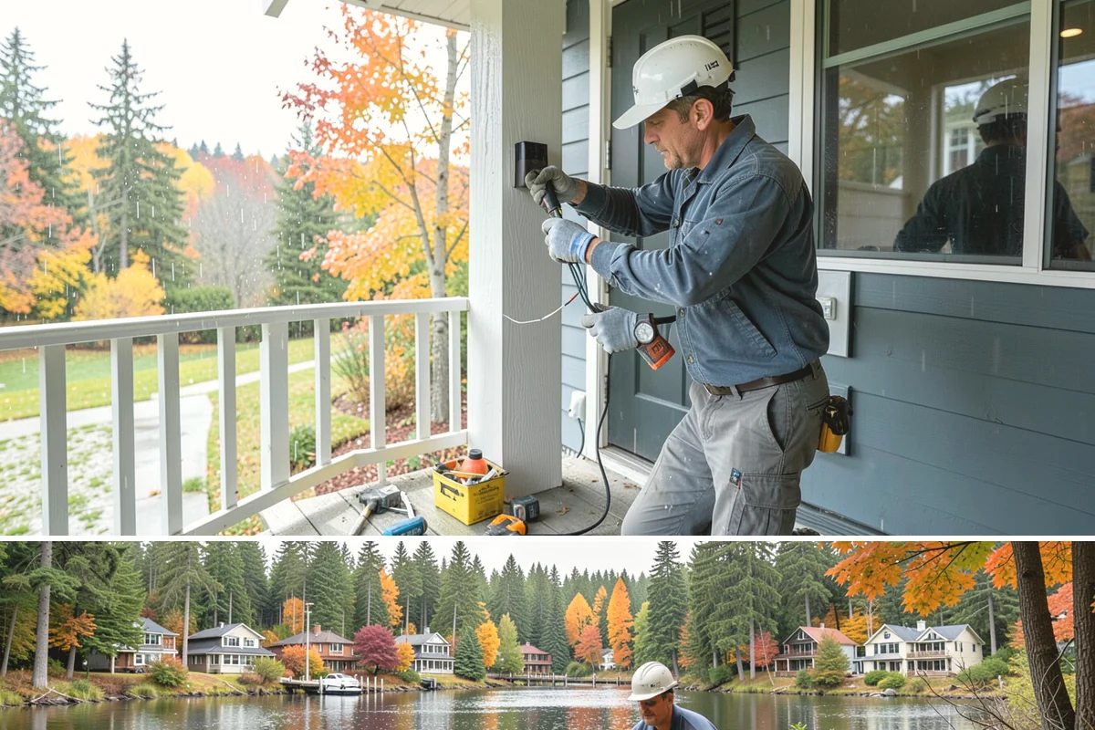 Solarium Construction in La Conner, Skagit County, WA - Glass-roof installation is scheduled for dry weather to guarantee watertight seals before the rains return.
