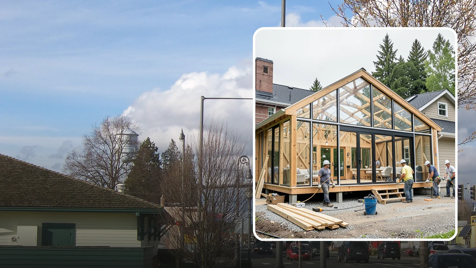Solarium Construction in Marysville, Snohomish County, WA - A glass-roofed, glass-walled room built to capture maximum sunlight and warmth.