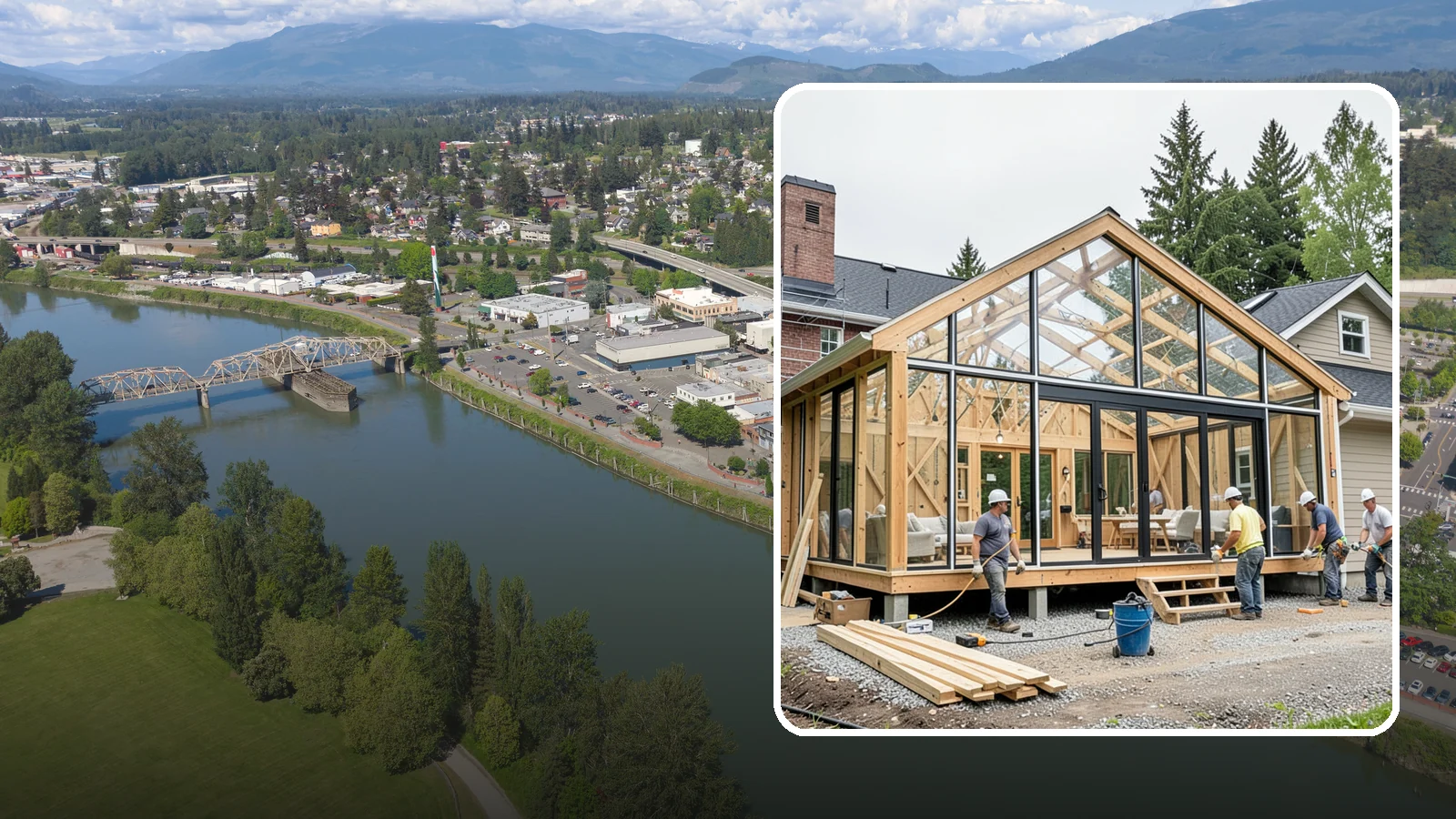 Solarium Construction in Mount Vernon, Skagit County, WA - A glass-roofed, glass-walled room built to capture maximum sunlight and warmth.