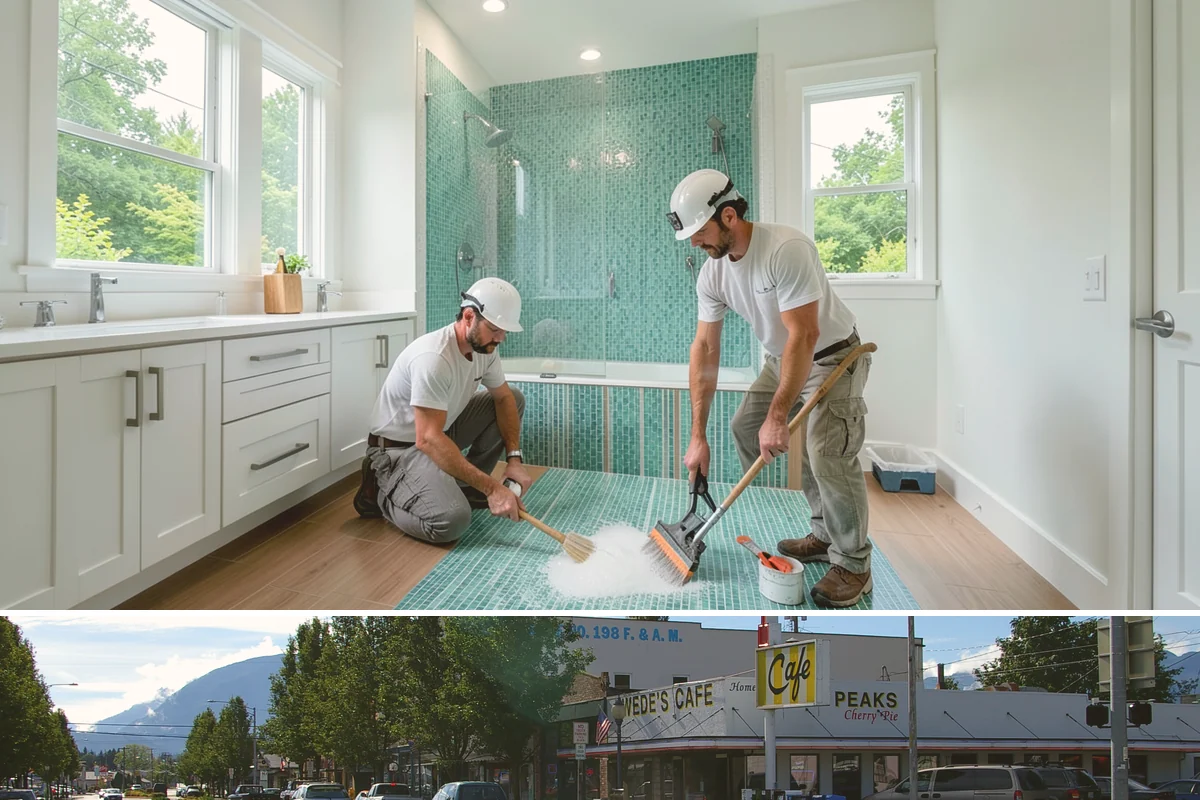 Solarium Construction in North Bend, King County, WA - Glass-roof installation is scheduled for dry weather to guarantee watertight seals before the rains return.