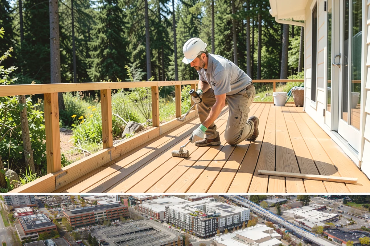 Solarium Construction in Redmond, King County, WA - Glass-roof installation is scheduled for dry weather to guarantee watertight seals before the rains return.