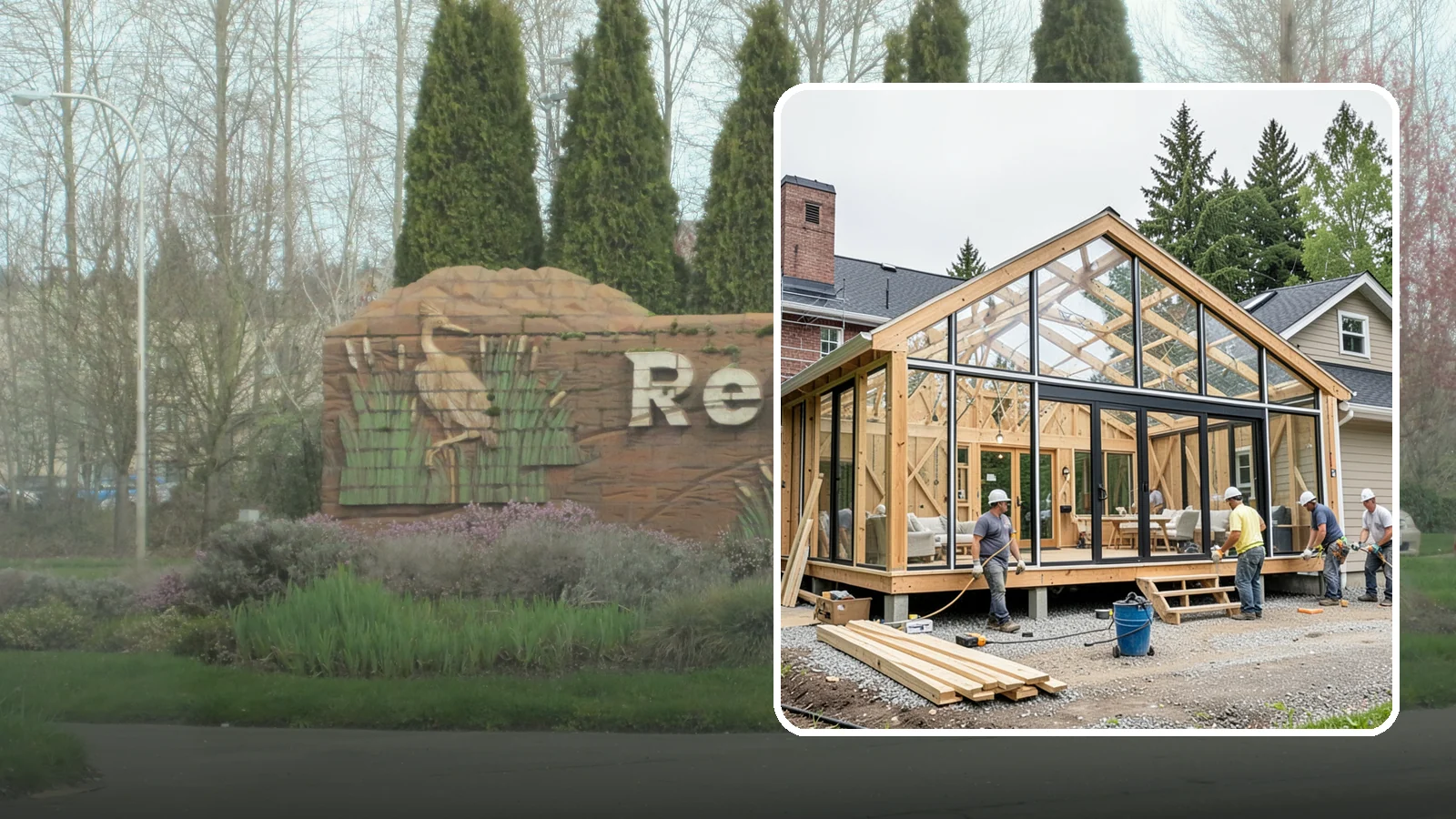 Solarium Construction in Renton, King County, WA - A glass-roofed, glass-walled room built to capture maximum sunlight and warmth.