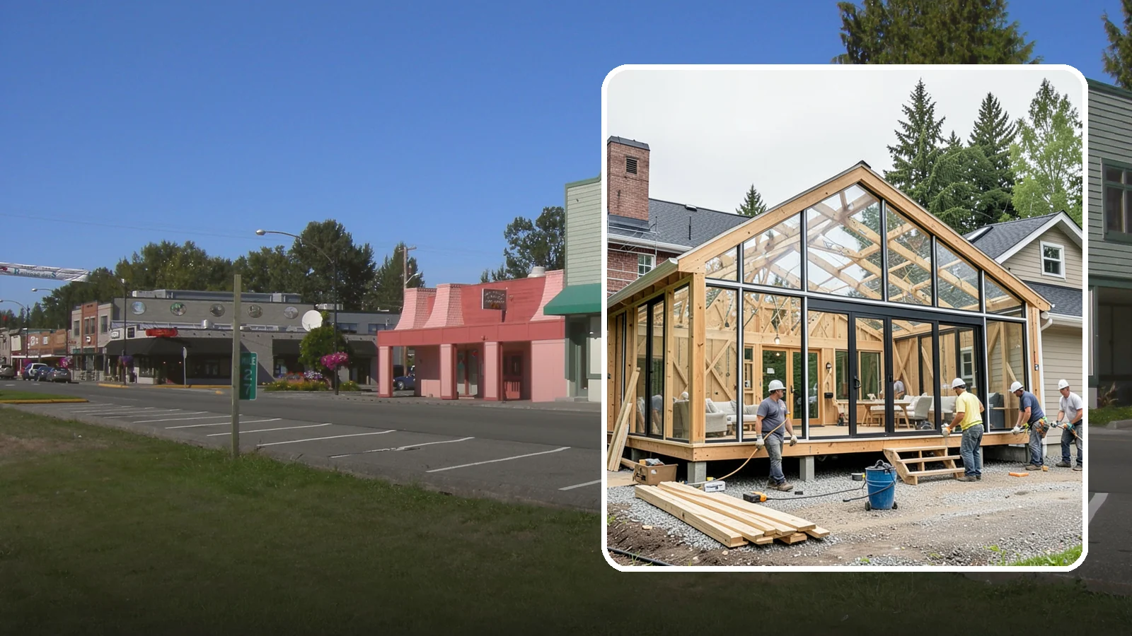 Solarium Construction in Snoqualmie, King County, WA - A glass-roofed, glass-walled room built to capture maximum sunlight and warmth.