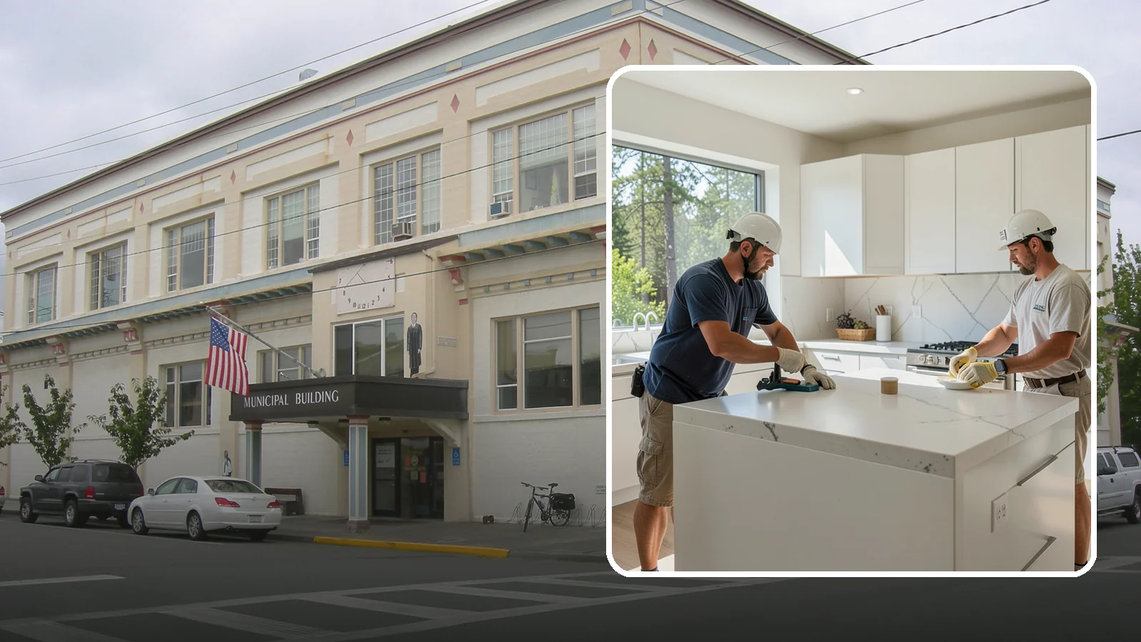Solid Surface Countertop Installation in Anacortes, Skagit County, WA - Seamless solid surface countertop installation with integrated sinks and virtually invisible joints.