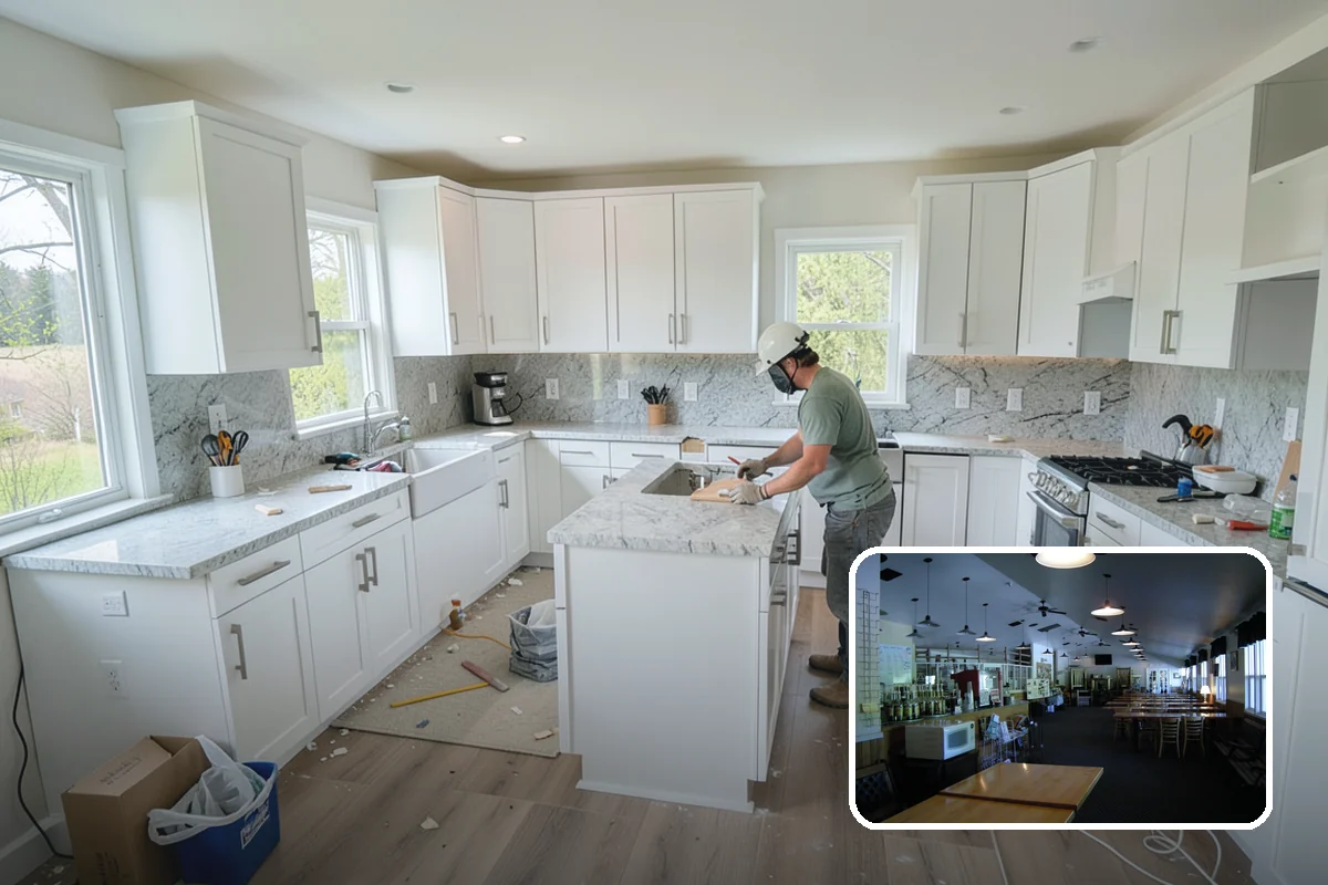 Solid Surface Countertop Installation in Black Diamond, King County, WA - Virtually seamless, continuous surfaces