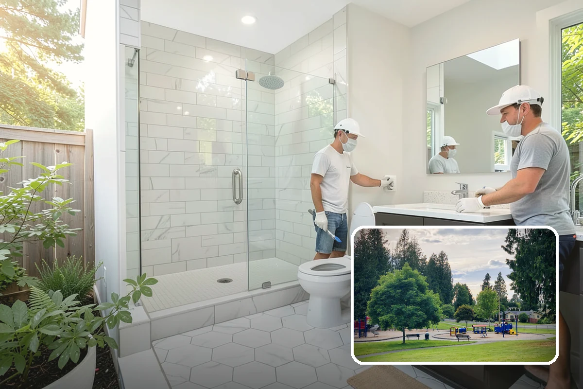 Solid Surface Countertop Installation in Bonney Lake, Pierce County, WA - Virtually seamless, continuous surfaces