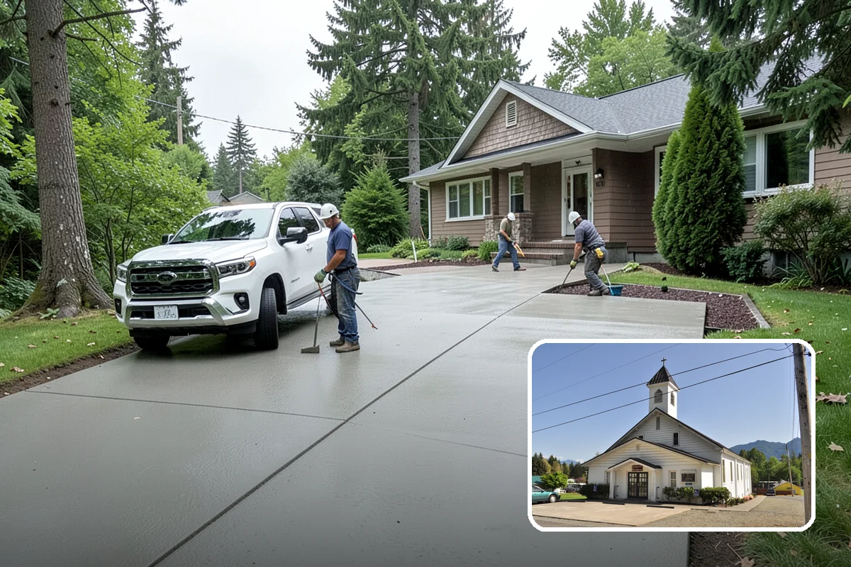 Solid Surface Countertop Installation in Concrete, Skagit County, WA - Virtually seamless, continuous surfaces