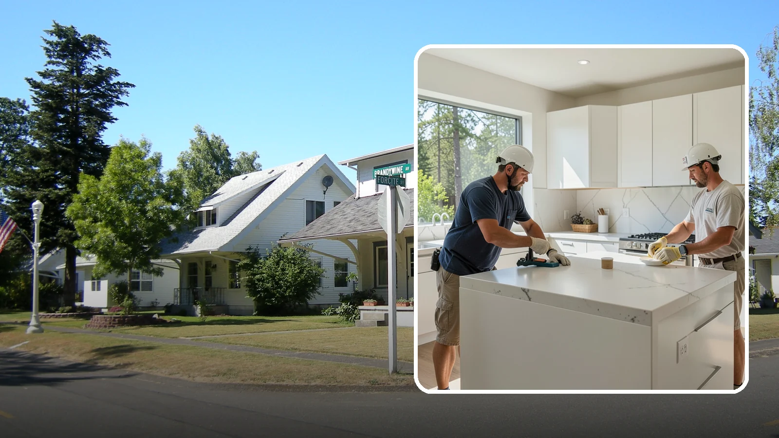 Solid Surface Countertop Installation in DuPont, Pierce County, WA - Seamless solid surface countertop installation with integrated sinks and virtually invisible joints.