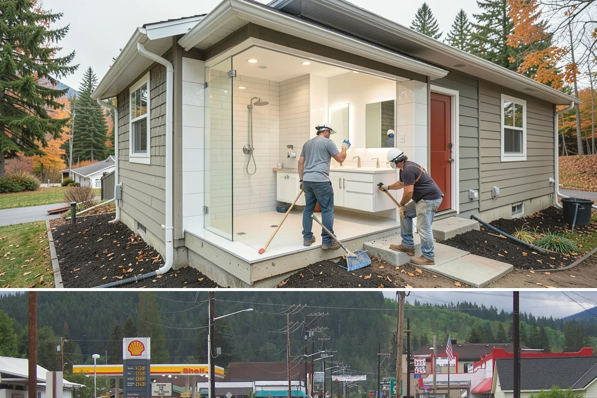 Solid Surface Countertop Installation in Granite Falls, Snohomish County, WA - Solid surface installs indoors year-round, unaffected by the rainy PNW season.