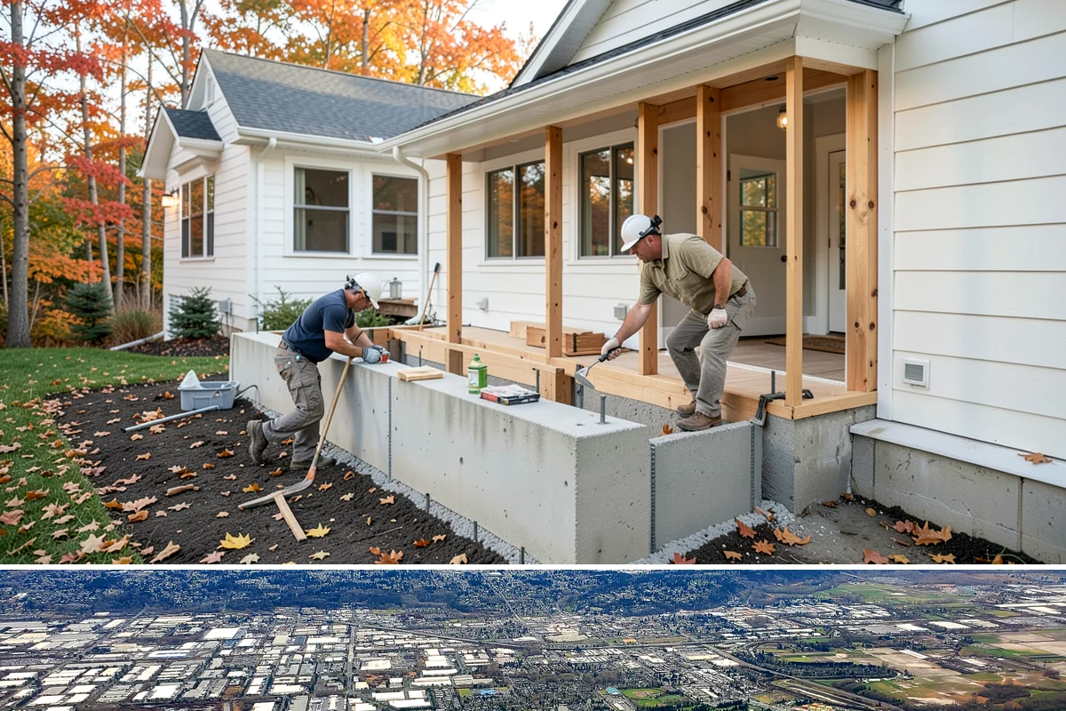 Solid Surface Countertop Installation in Kent, King County, WA - Solid surface installs indoors year-round, unaffected by the rainy PNW season.