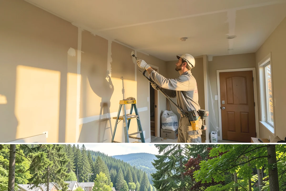 Solid Surface Countertop Installation in Lake Forest Park, King County, WA - Solid surface installs indoors year-round, unaffected by the rainy PNW season.