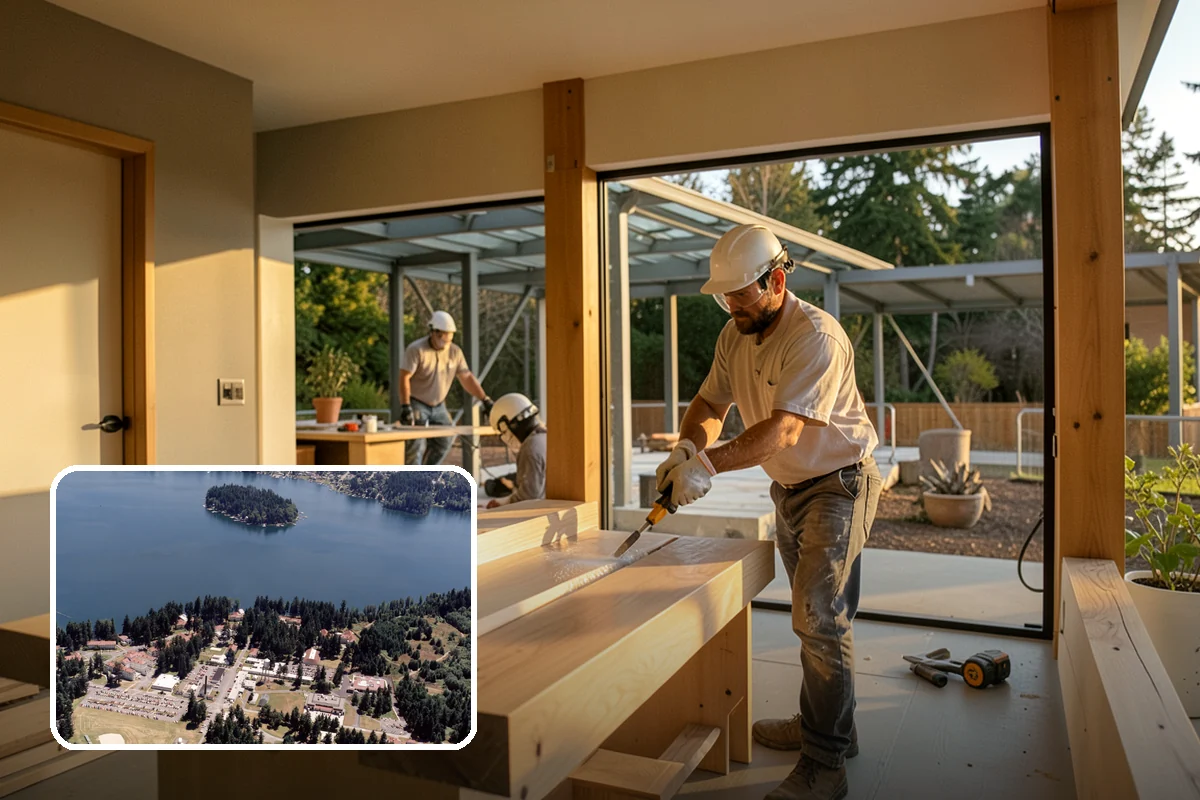 Solid Surface Countertop Installation in Lakewood, Pierce County, WA - Virtually seamless, continuous surfaces