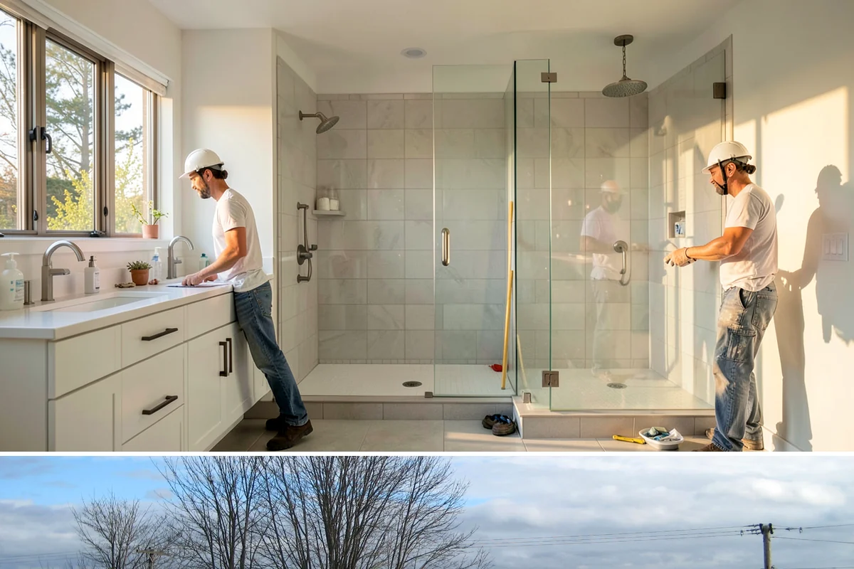 Solid Surface Countertop Installation in Langley, Island County, WA - Solid surface installs indoors year-round, unaffected by the rainy PNW season.