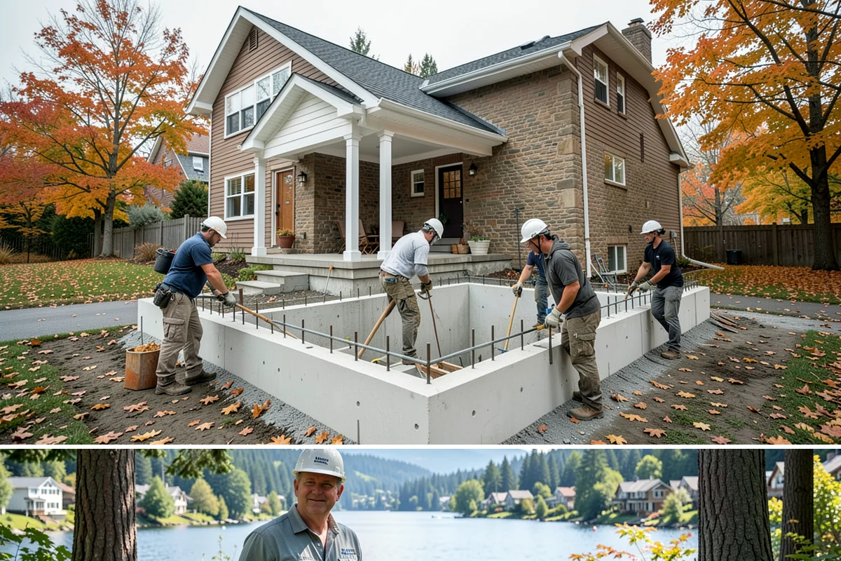 Solid Surface Countertop Installation in Milton, King County, WA - Solid surface installs indoors year-round, unaffected by the rainy PNW season.