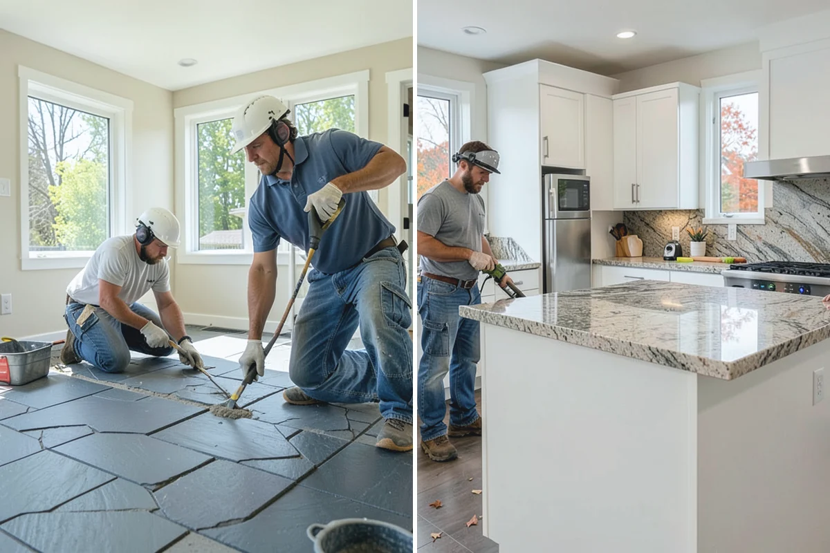 Solid Surface Countertop Installation in Redmond, King County, WA - Select color and confirm sink integration