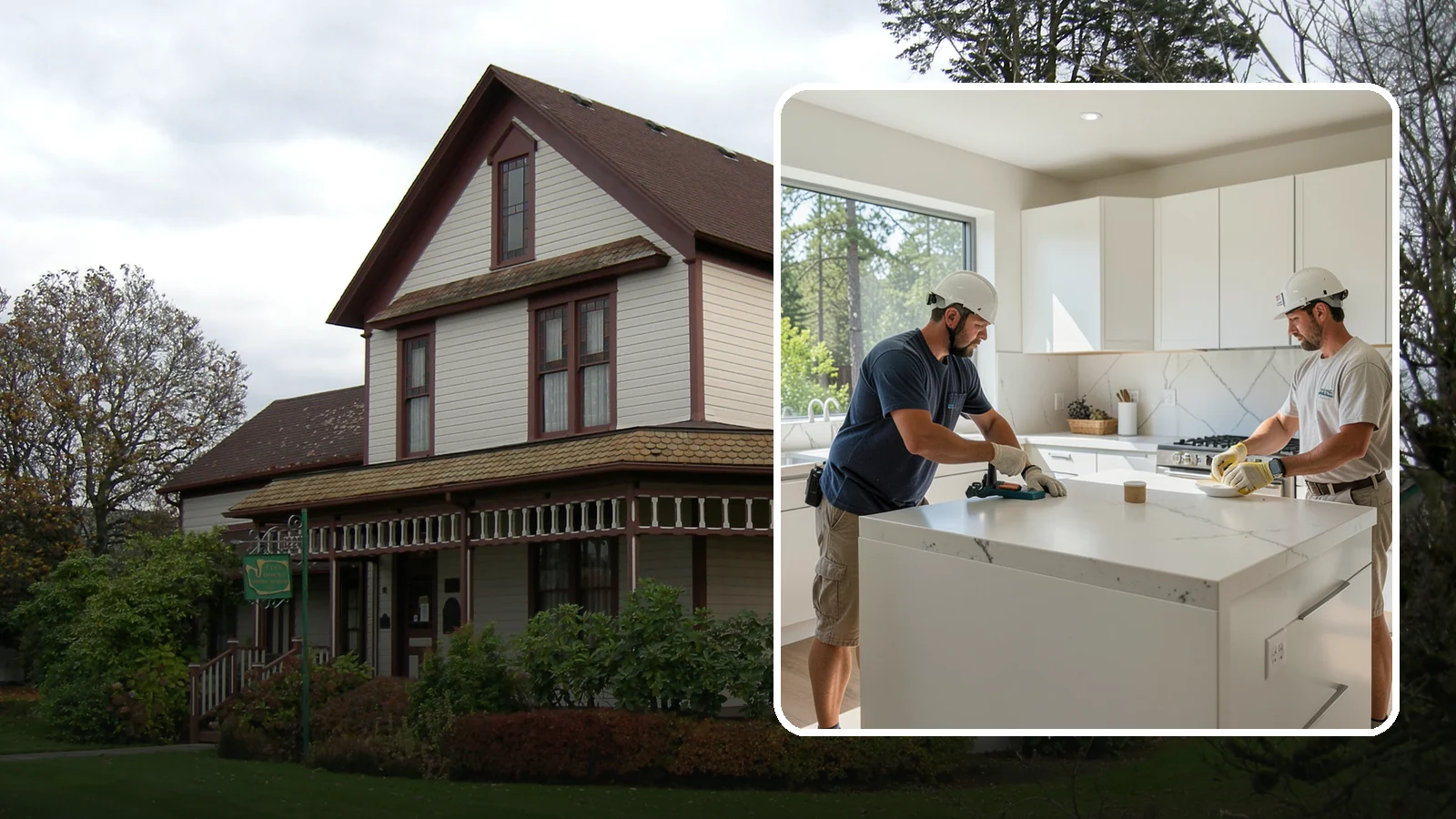 Solid Surface Countertop Installation in Sumner, Pierce County, WA - Seamless solid surface countertop installation with integrated sinks and virtually invisible joints.