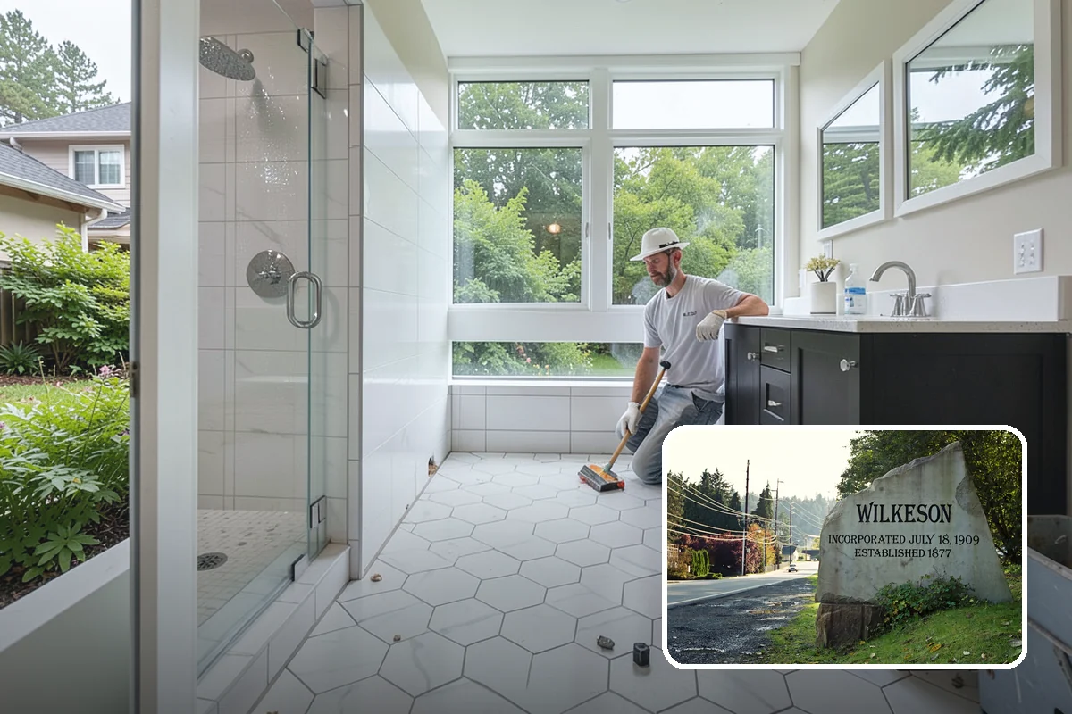 Solid Surface Countertop Installation in Wilkeson, Pierce County, WA - Virtually seamless, continuous surfaces