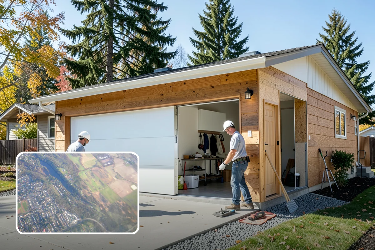 Sound Batt Installation in Algona, King County, WA - Absorbs airborne noise within cavities