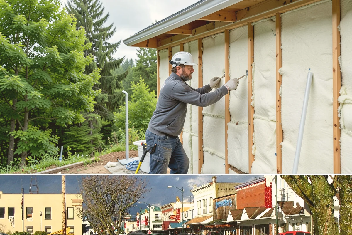 Sound Batt Installation in Arlington, Snohomish County, WA - Sound batts install year-round and are easiest to add while walls or ceilings are open during a remodel.