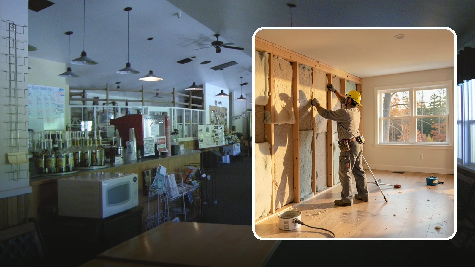 Sound Batt Installation in Black Diamond, King County, WA - We install acoustic sound batts to reduce noise transfer between rooms and floors in your home.