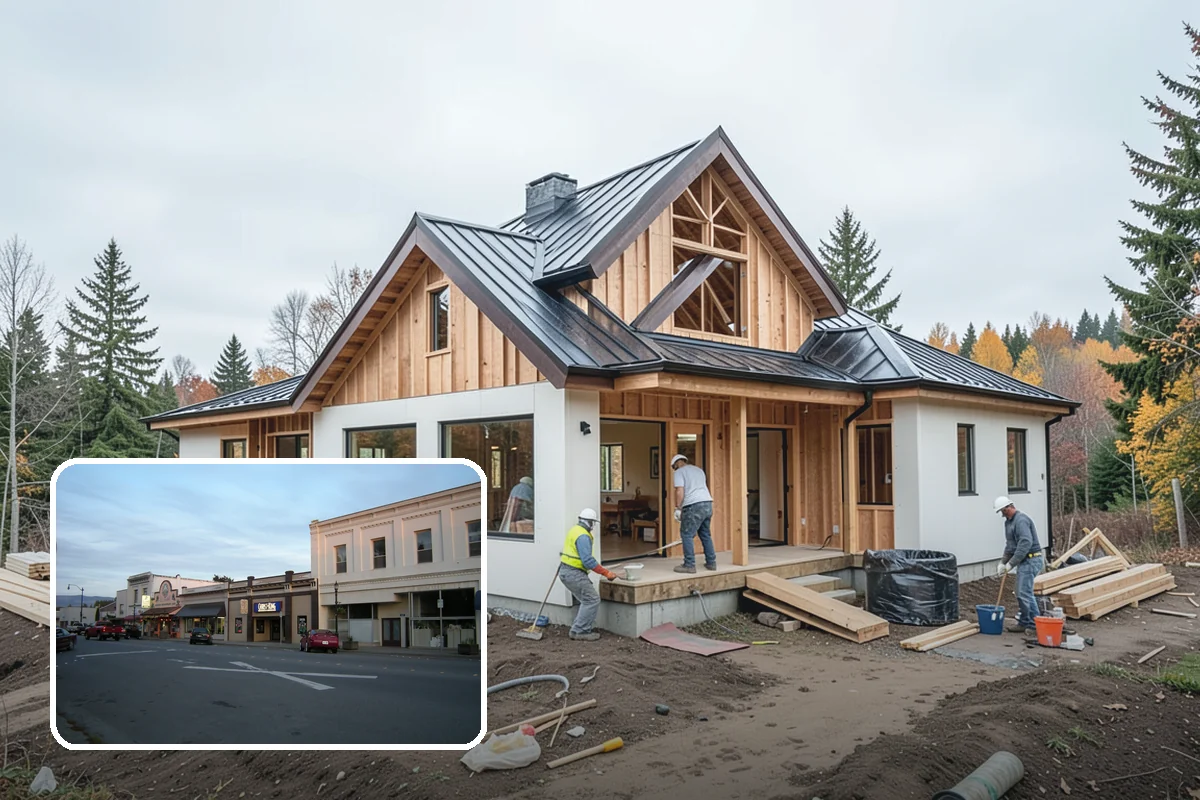 Sound Batt Installation in Burlington, Skagit County, WA - Absorbs airborne noise within cavities