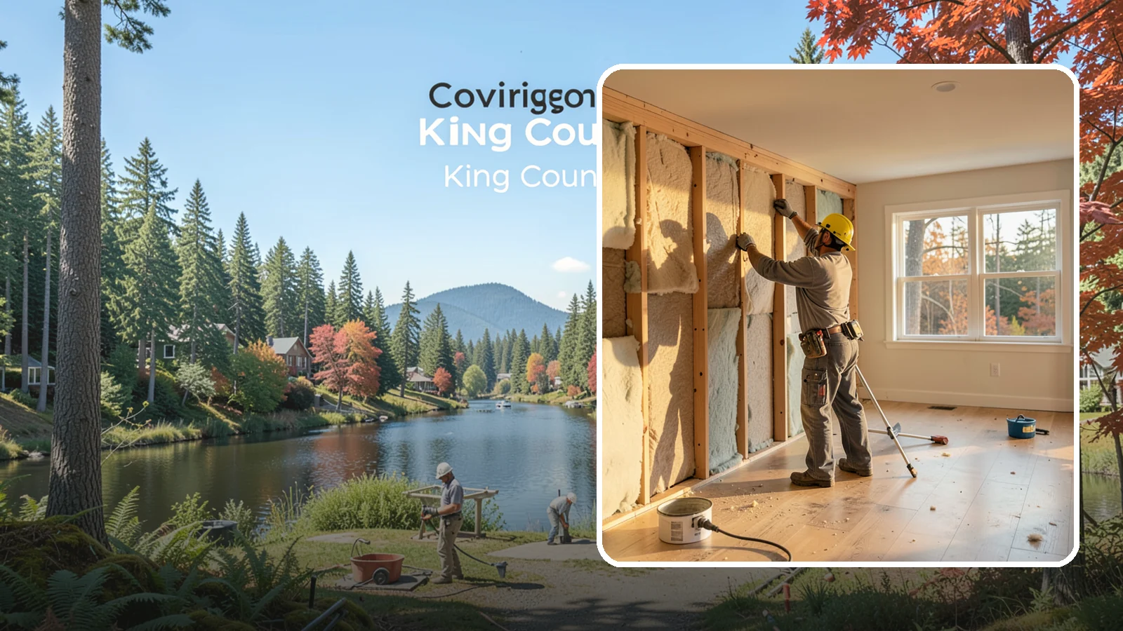 Sound Batt Installation in Covington, King County, WA - We install acoustic sound batts to reduce noise transfer between rooms and floors in your home.